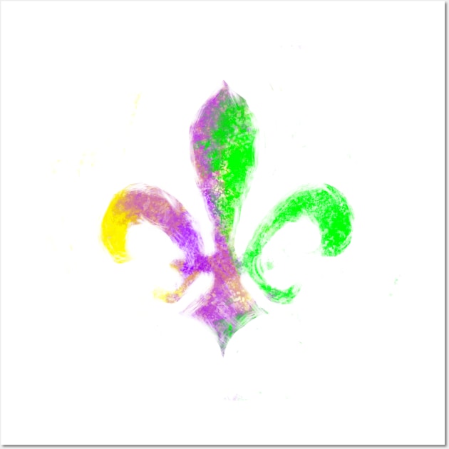 Mardi Gras Fleur de Lis Wall Art by Stephanie Kennedy 